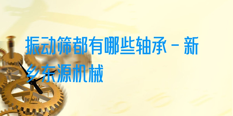 振動篩都有哪些軸承 - 新鄉(xiāng)東源機(jī)械