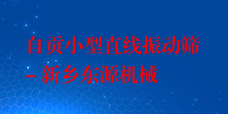 自貢小型直線振動篩 - 新鄉(xiāng)東源機械
