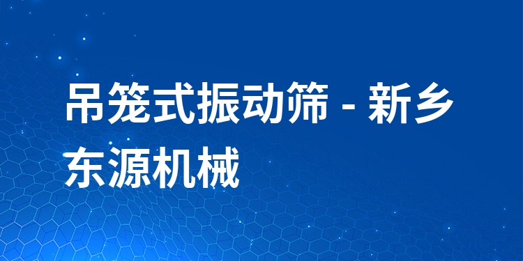 吊籠式振動篩 - 新鄉(xiāng)東源機械
