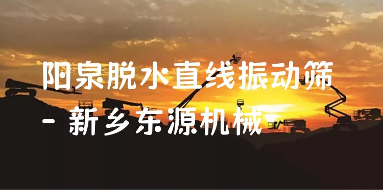 陽(yáng)泉脫水直線(xiàn)振動(dòng)篩 - 新鄉(xiāng)東源機(jī)械