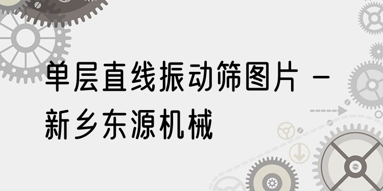 單層直線振動(dòng)篩圖片 - 新鄉(xiāng)東源機(jī)械