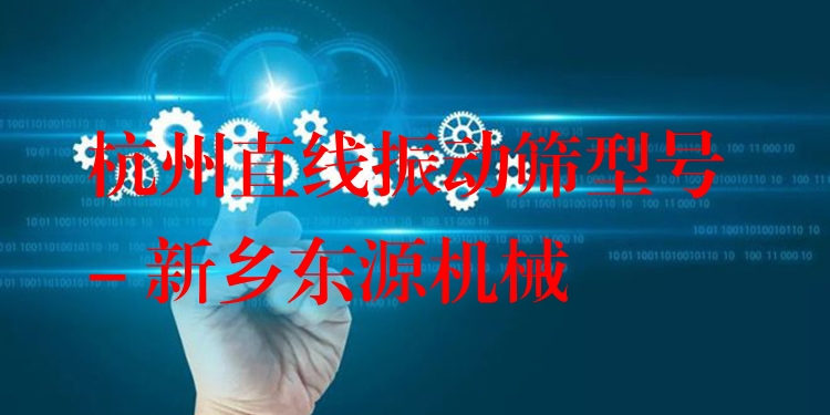 杭州直線振動(dòng)篩型號 - 新鄉(xiāng)東源機(jī)械
