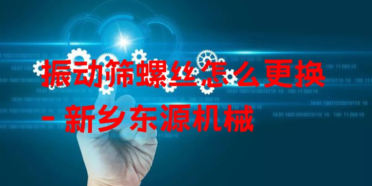 振動篩螺絲怎么更換 - 新鄉(xiāng)東源機(jī)械