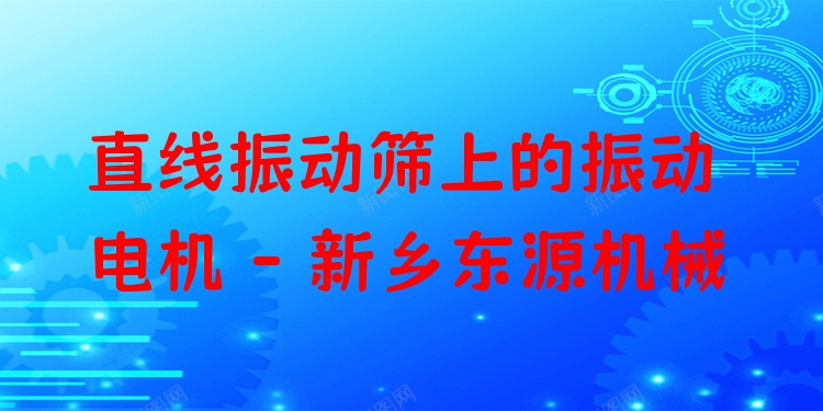 直線振動篩上的振動電機 - 新鄉(xiāng)東源機械