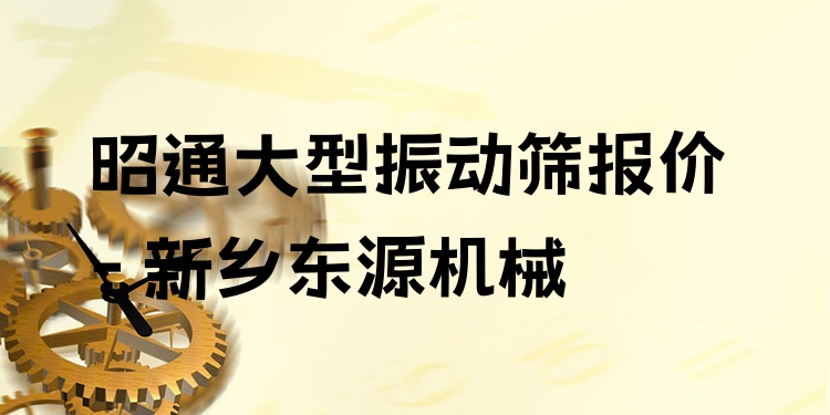 昭通大型振動(dòng)篩報(bào)價(jià) - 新鄉(xiāng)東源機(jī)械