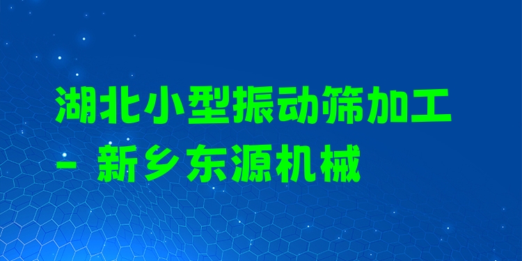 湖北小型振動(dòng)篩加工 - 新鄉(xiāng)東源機(jī)械