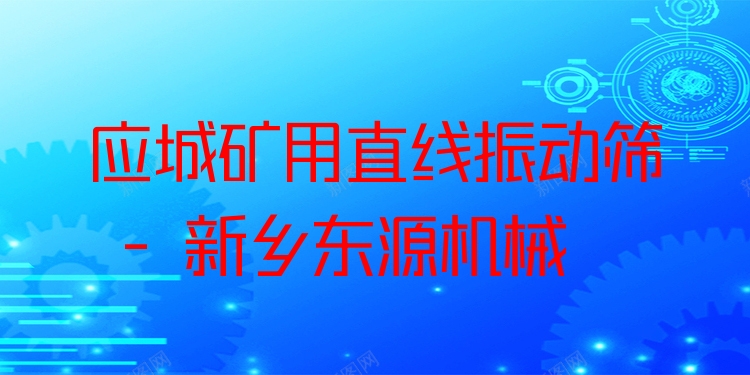 應(yīng)城礦用直線振動(dòng)篩 - 新鄉(xiāng)東源機(jī)械