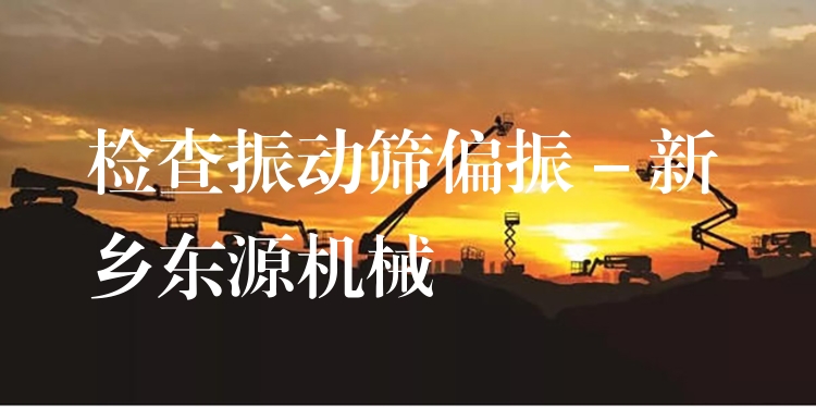 檢查振動篩偏振 - 新鄉(xiāng)東源機(jī)械